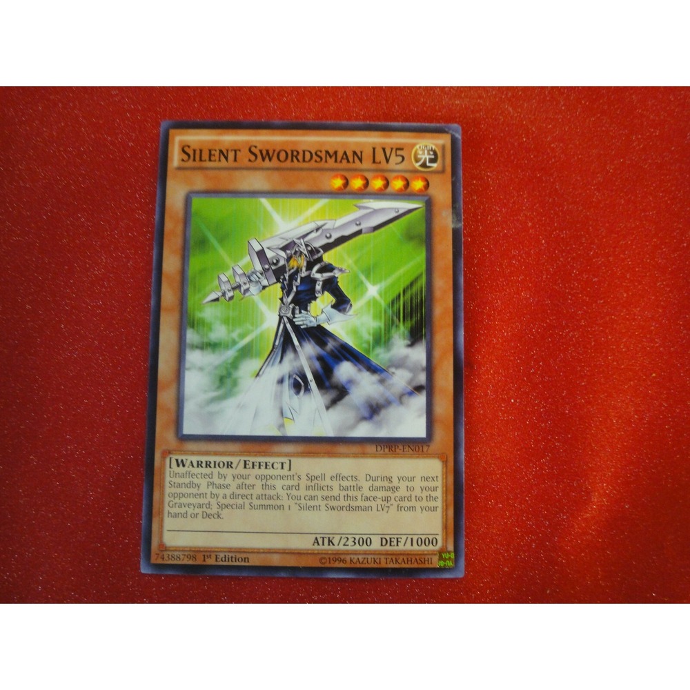 YuGiOh trading card game 1st edition silent swordsman LV5 warrior / effect